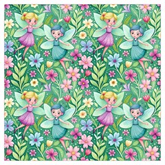 Fairies Fantasy Background Wallpaper Design Flowers Nature Colorful Lightweight Scarf  by Maspions