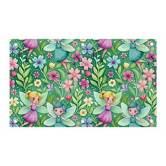 Fairies Fantasy Background Wallpaper Design Flowers Nature Colorful Banner And Sign 5  X 3  by Maspions