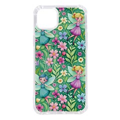 Fairies Fantasy Background Wallpaper Design Flowers Nature Colorful Iphone 14 Plus Tpu Uv Print Case by Maspions