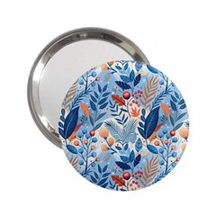 Berries Foliage Seasons Branches Seamless Background Nature 2 25  Handbag Mirrors by Maspions