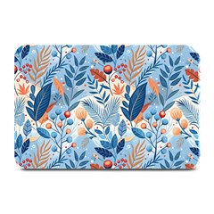 Berries Foliage Seasons Branches Seamless Background Nature Plate Mats by Maspions