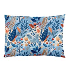 Berries Foliage Seasons Branches Seamless Background Nature Pillow Case