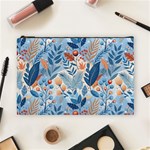 Berries Foliage Seasons Branches Seamless Background Nature Cosmetic Bag (Large) Front