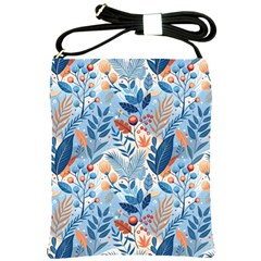 Berries Foliage Seasons Branches Seamless Background Nature Shoulder Sling Bag