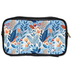 Berries Foliage Seasons Branches Seamless Background Nature Toiletries Bag (two Sides) by Maspions