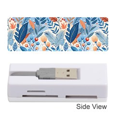 Berries Foliage Seasons Branches Seamless Background Nature Memory Card Reader (stick)