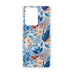 Berries Foliage Seasons Branches Seamless Background Nature Samsung Galaxy S20 Ultra 6 9 Inch Tpu Uv Case