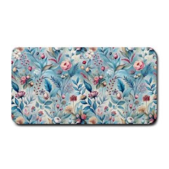 Floral Background Wallpaper Flowers Bouquet Leaves Herbarium Seamless Flora Bloom Medium Bar Mat