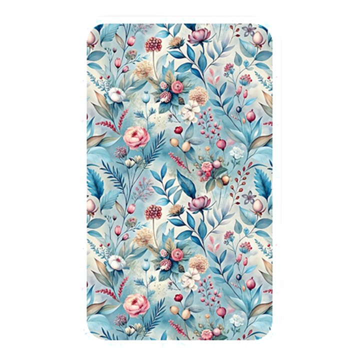 Floral Background Wallpaper Flowers Bouquet Leaves Herbarium Seamless Flora Bloom Memory Card Reader (Rectangular)