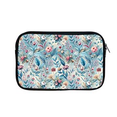 Floral Background Wallpaper Flowers Bouquet Leaves Herbarium Seamless Flora Bloom Apple Macbook Pro 13  Zipper Case