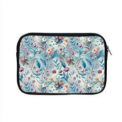 Floral Background Wallpaper Flowers Bouquet Leaves Herbarium Seamless Flora Bloom Apple Macbook Pro 15  Zipper Case by Maspions