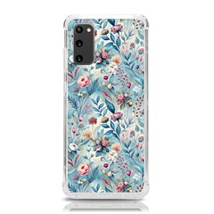 Floral Background Wallpaper Flowers Bouquet Leaves Herbarium Seamless Flora Bloom Samsung Galaxy S20 6 2 Inch Tpu Uv Case by Maspions