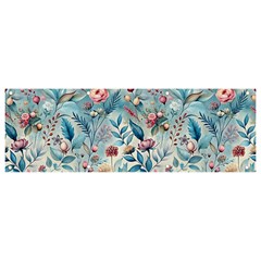 Floral Background Wallpaper Flowers Bouquet Leaves Herbarium Seamless Flora Bloom Banner And Sign 9  X 3 