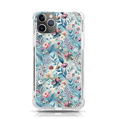 Floral Background Wallpaper Flowers Bouquet Leaves Herbarium Seamless Flora Bloom Iphone 11 Pro 5 8 Inch Tpu Uv Print Case by Maspions