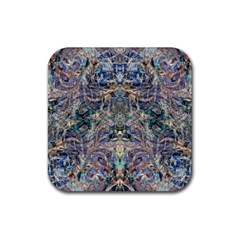 Alfabeto Rubber Coaster (square) by kaleidomarblingart