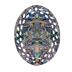 Alfabeto Oval Filigree Ornament (two Sides) by kaleidomarblingart