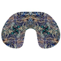 Alfabeto Travel Neck Pillow by kaleidomarblingart