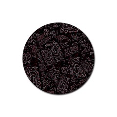 Fusionvibrance Abstract Design Rubber Coaster (round) by dflcprintsclothing