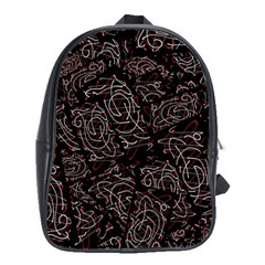 Fusionvibrance Abstract Design School Bag (xl) by dflcprintsclothing