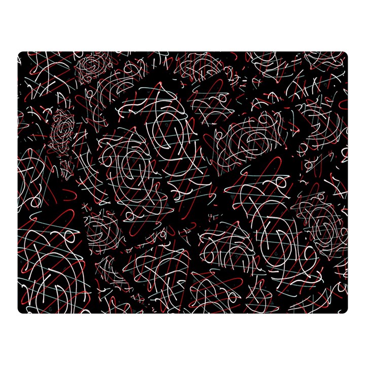 FusionVibrance Abstract Design Premium Plush Fleece Blanket (Large)