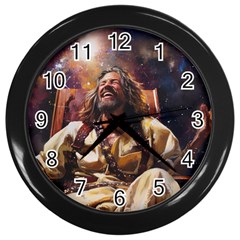 The King Who Laughs Wall Clock (black) by EatMeDrinkMe