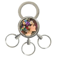 Garden Princess 3-ring Key Chain by CKArtCreations