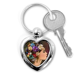 Garden Princess Key Chain (heart) by CKArtCreations