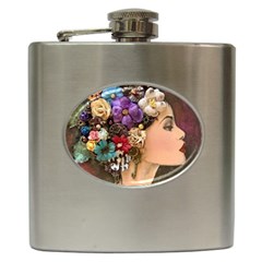 Garden Princess Hip Flask (6 Oz) by CKArtCreations