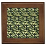 Camouflage pattern Framed Tile Front