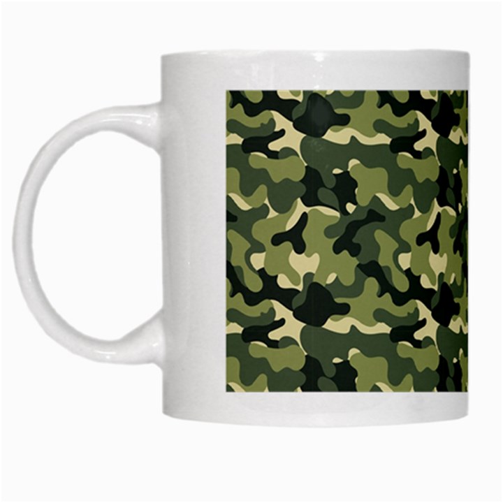 Camouflage pattern White Mug