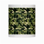 Camouflage pattern White Mug Center