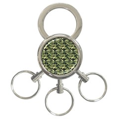 Camouflage Pattern 3-ring Key Chain by goljakoff