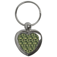 Camouflage Pattern Key Chain (heart) by goljakoff