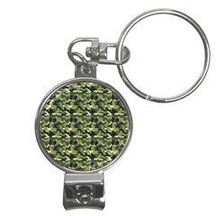 Camouflage Pattern Nail Clippers Key Chain by goljakoff