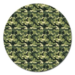 Camouflage Pattern Magnet 5  (round) by goljakoff