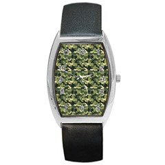 Camouflage Pattern Barrel Style Metal Watch by goljakoff