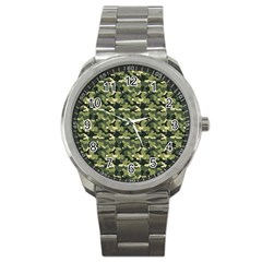 Camouflage Pattern Sport Metal Watch by goljakoff