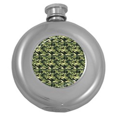 Camouflage Pattern Round Hip Flask (5 Oz) by goljakoff