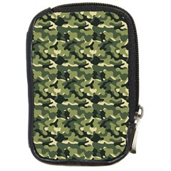 Camouflage Pattern Compact Camera Leather Case by goljakoff