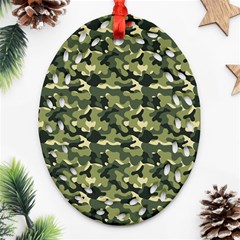 Camouflage Pattern Ornament (oval Filigree)