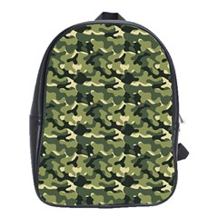 Camouflage Pattern School Bag (xl) by goljakoff