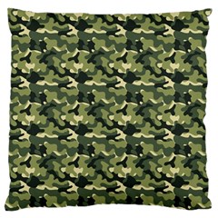 Camouflage Pattern Standard Premium Plush Fleece Cushion Case (two Sides) by goljakoff