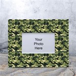 Camouflage pattern White Tabletop Photo Frame 4 x6  Front