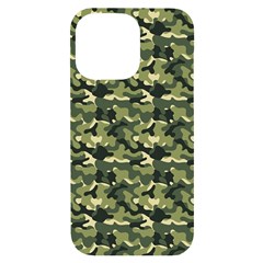 Camouflage Pattern Iphone 14 Pro Max Black Uv Print Case by goljakoff