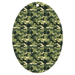 Camouflage Pattern Uv Print Acrylic Ornament Oval