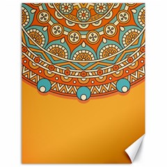 Mandala Orange Canvas 18  X 24  by goljakoff