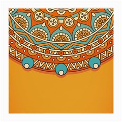 Mandala Orange Medium Glasses Cloth by goljakoff