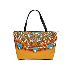 Mandala Orange Classic Shoulder Handbag by goljakoff