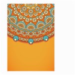 Mandala orange Large Garden Flag (Two Sides) Front