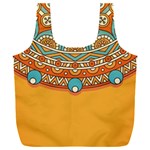 Mandala orange Full Print Recycle Bag (XXL) Front